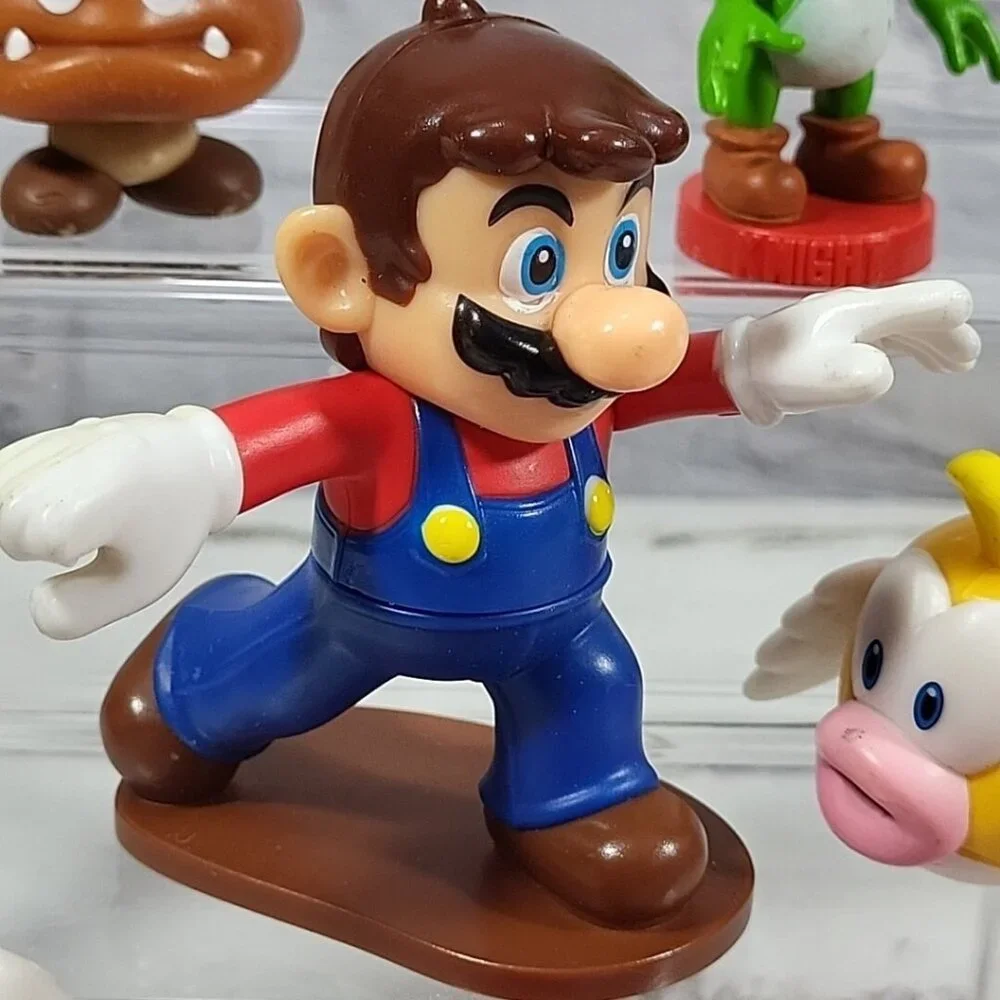 Nintendo Super Mario Bros Figures Lot‎ Of 8 Yoshi Toad Gumba Gamer Cake Toppers